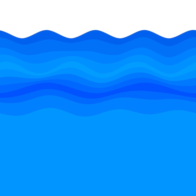 新鮮さの自然のテーマ a 新鮮な水の青の背景 要素デザイン シームレスな波 タイトル フロント ラベルのメッシュエッジの下のページの背景をオーバーレイするための抽象的な波状 ベクトル イラスト eps10