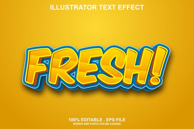 Frest text effect editable