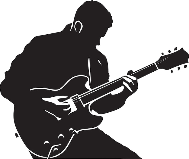 Fretboard Fantasia Guitar Player Vector Graphic Acoustic Aria Musician Emblematic Emblem