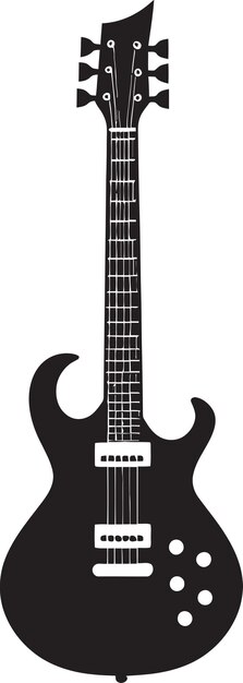 Fretwork Fantasia Guitar Icon Design Icon Harmonic Haven Guitar Emblem Vector