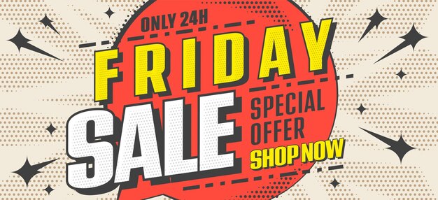 Friday sale banner for promotion campaign