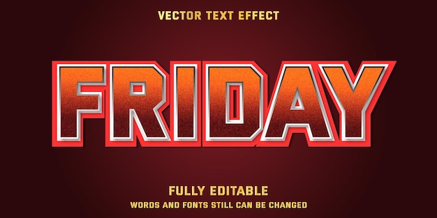 Friday text effect