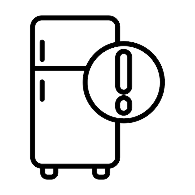 fridge alert vector icon