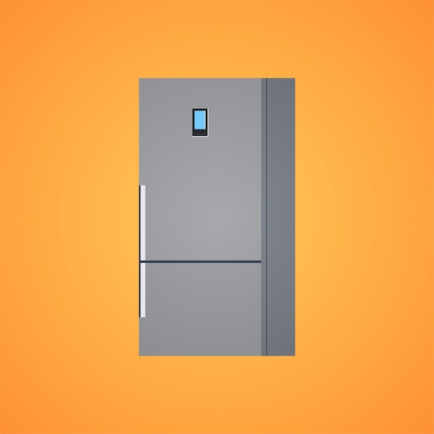 Холодильник и холодильник плоские векторные иллюстрации