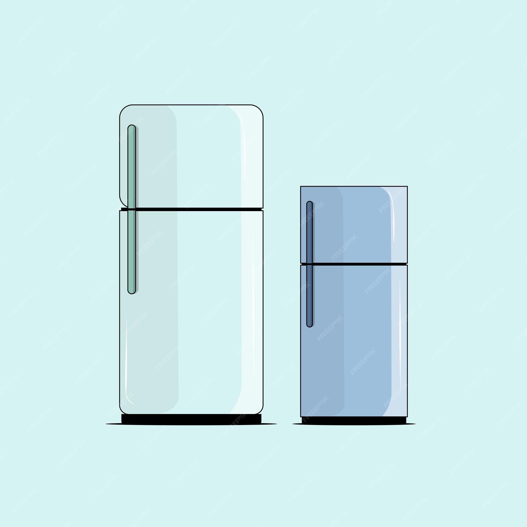 Premium Vector | Fridge in cartoon vector drawing Premium Vector | Fridge in cartoon vector drawing