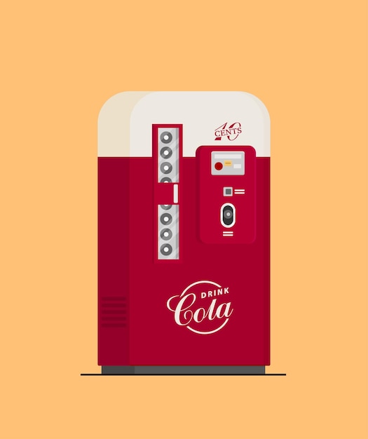 Fridge drink with drinks in cans flat vector