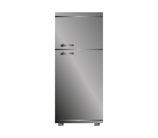 Vector fridge illustrated