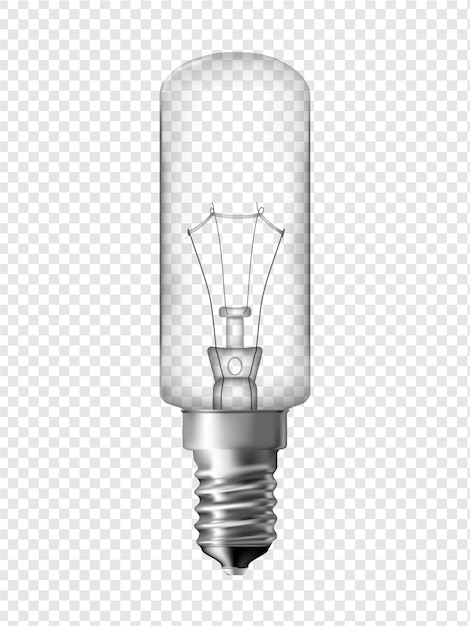 Fridge light bulb, transparent bulb design