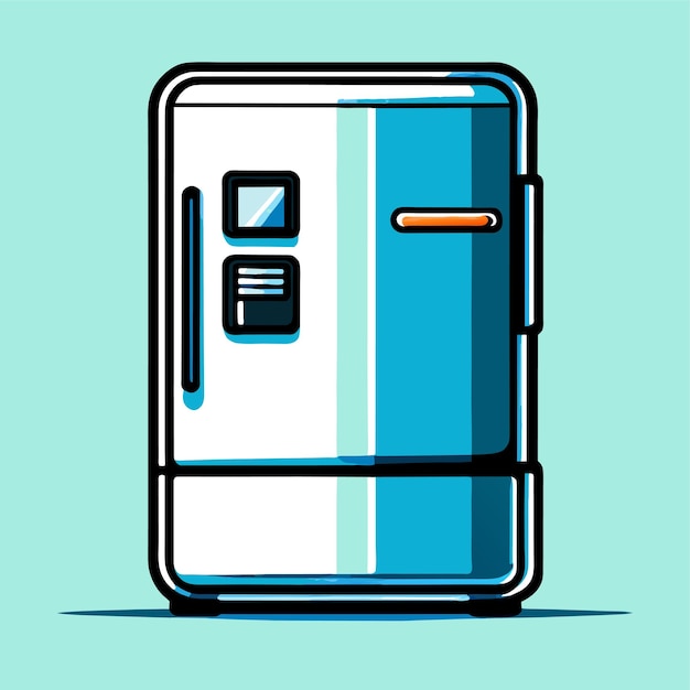 Vector fridge vector illustration
