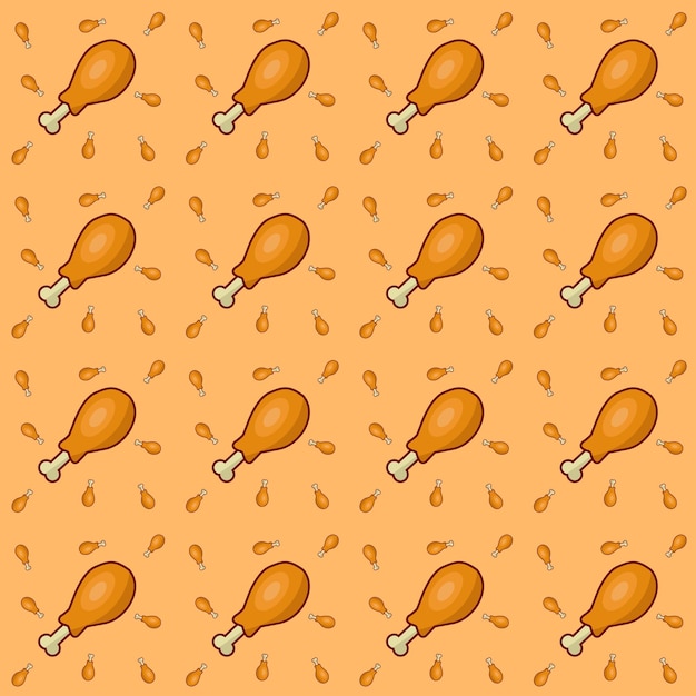 Fried chicken pattern