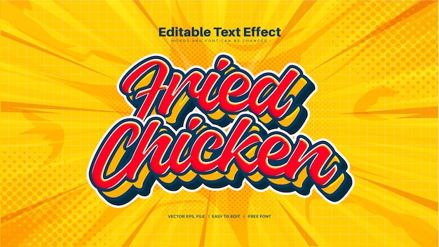 Fried Chicken Text Effect