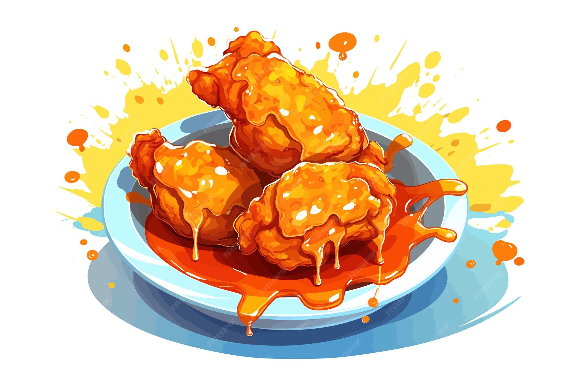  Premium Vector | Fried chicken vector graphic clipart flat vector ...