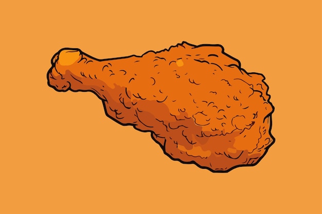 Premium Vector | Fried chicken