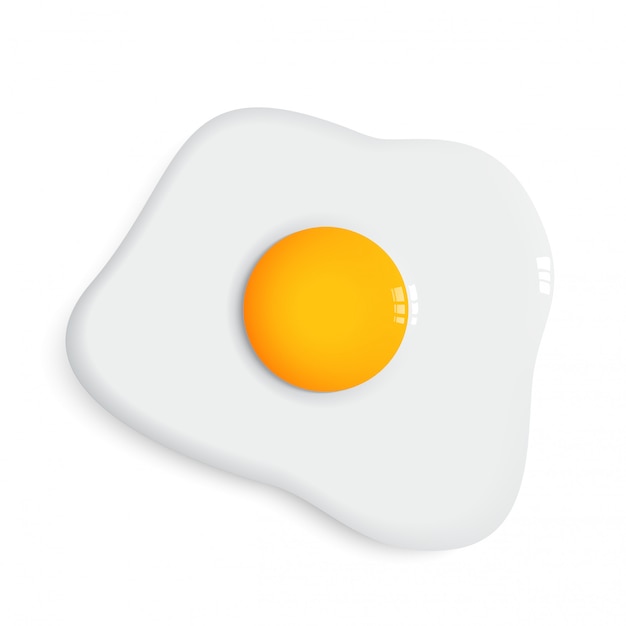 Fried egg and dish