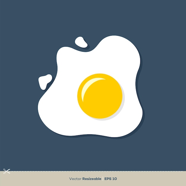 Fried Egg Icon Vector Logo Template Illustration Design Vector EPS 10