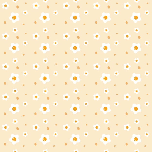 Premium Vector | Fried egg pattern