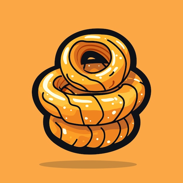 Premium Vector | Hand drawn onion ring