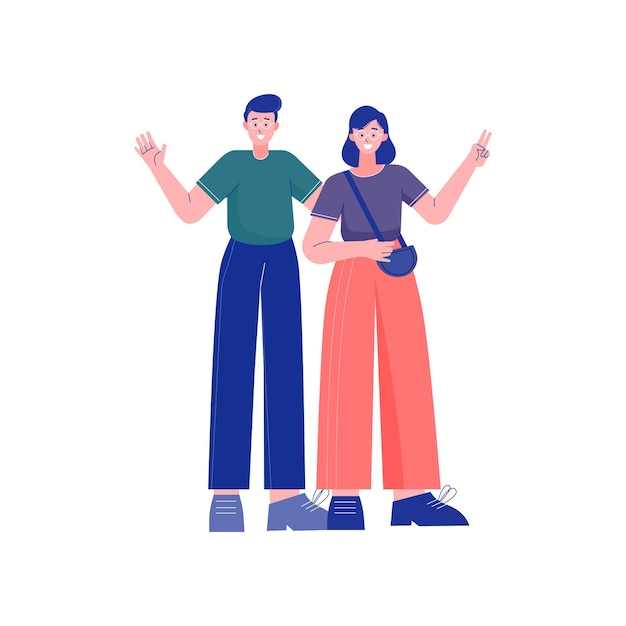 friends flat icon
