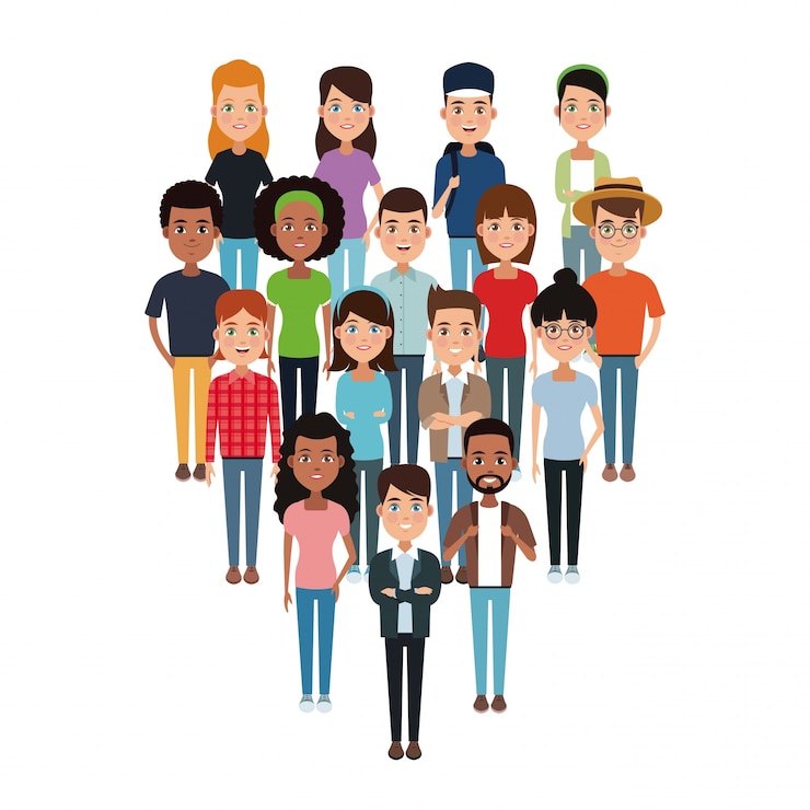 Vector friendship cartoon design