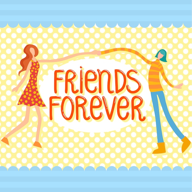 Vector friendship day card