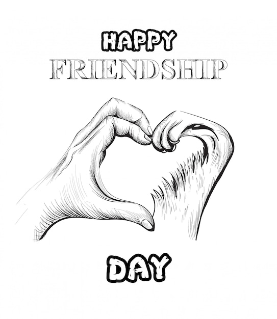 Vector friendship day card