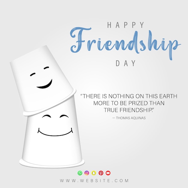 Vector friendship day poster