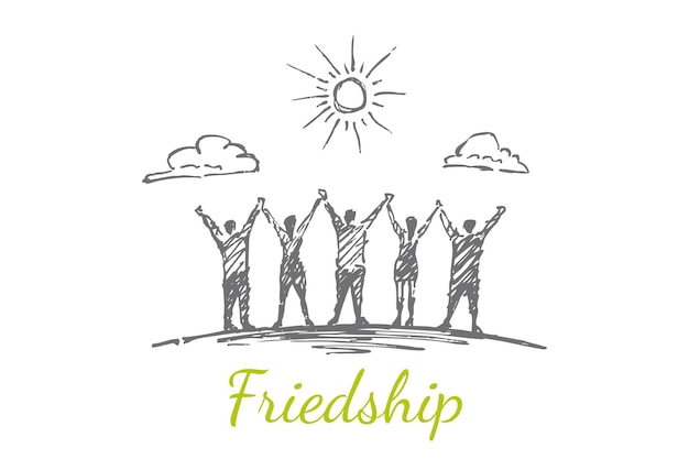 Vector friendship day t shirt design