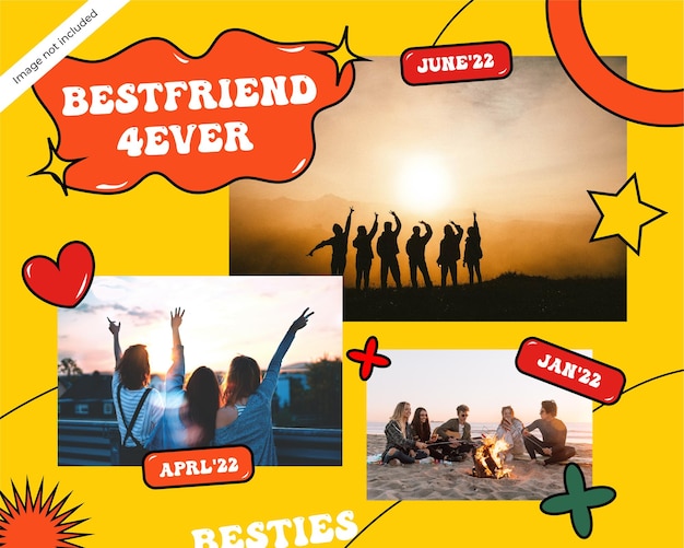 Friendship Photobook Design Template