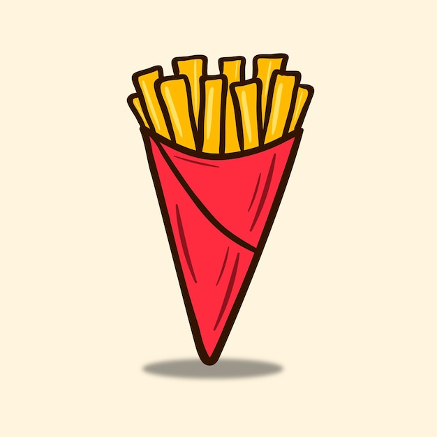 Frieten vector illustratie