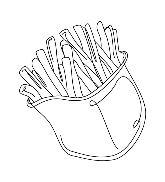 Frietjes Fastfood snack
