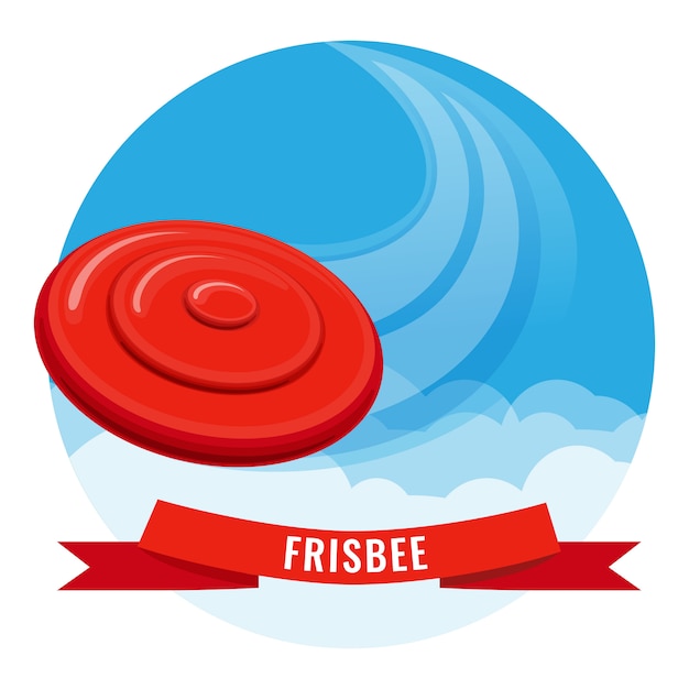 Frisbee poster di attività esterne.