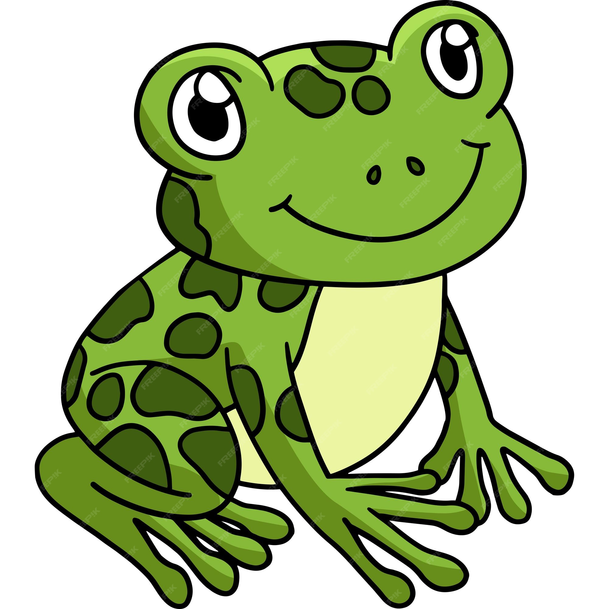 Premium Vector | Frog animal cartoon colored clipart illustration Premium Vector | Frog animal cartoon colored clipart illustration