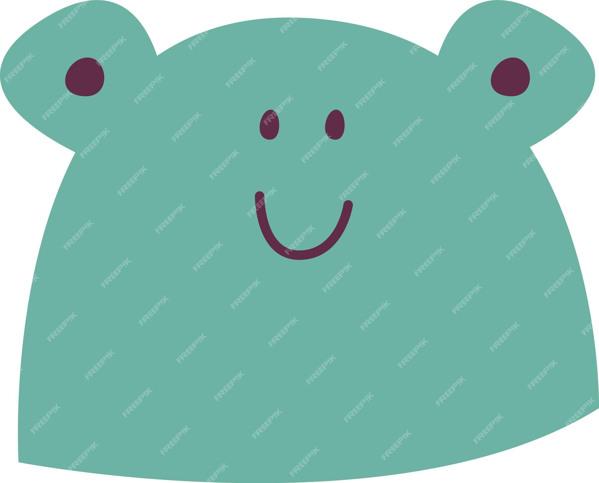 Premium Vector | Frog animal face