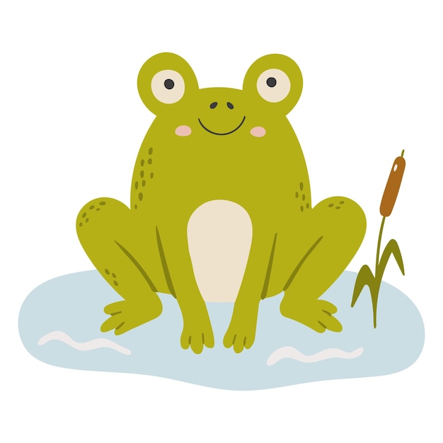 Premium Vector  Frog animal vector abstract baby frog vector frog