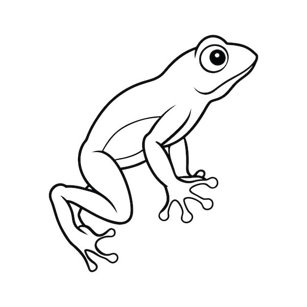 Frog Climbing Line kunst