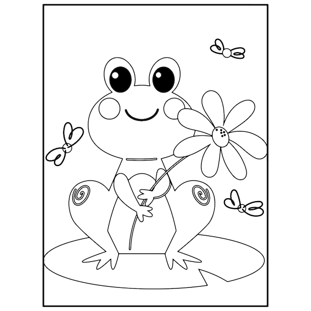 Frog Coloring Pages For Kids