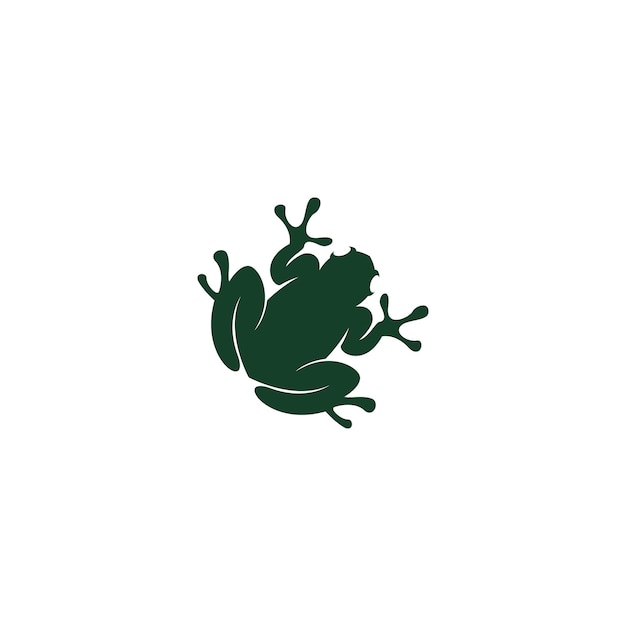 Vector frog icon logo design