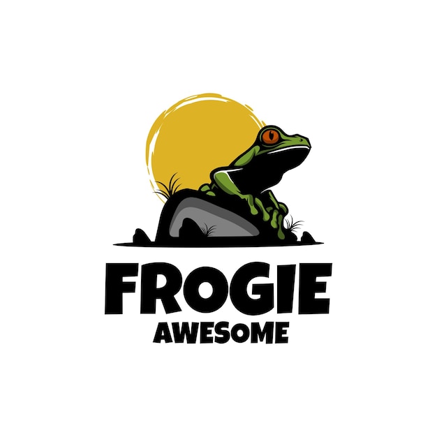 Vector frog logo