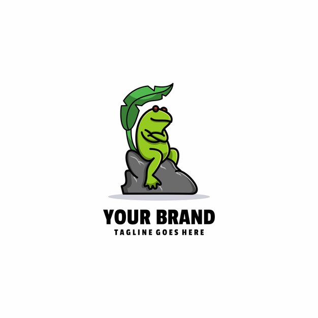 Vector frog logo