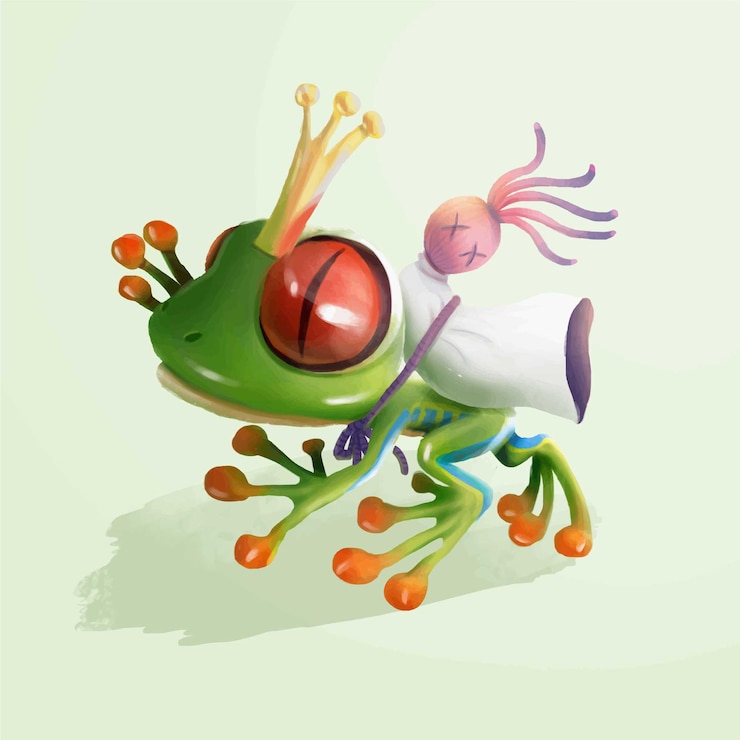 Vector the frog prince