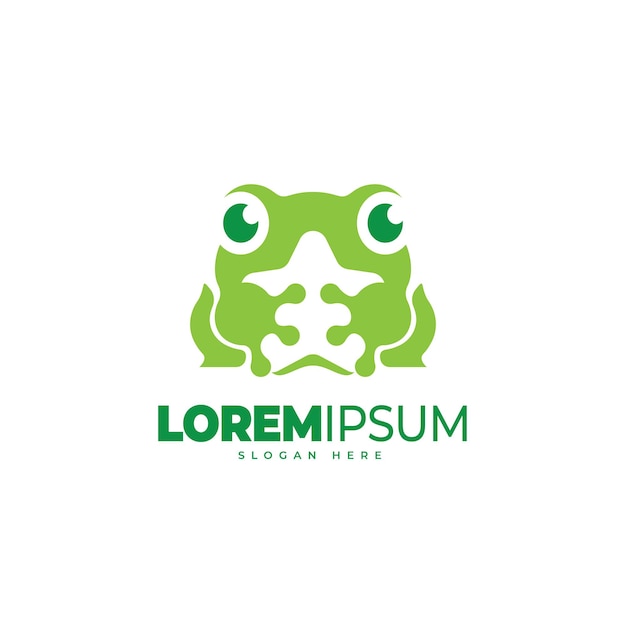 Frog star logo template