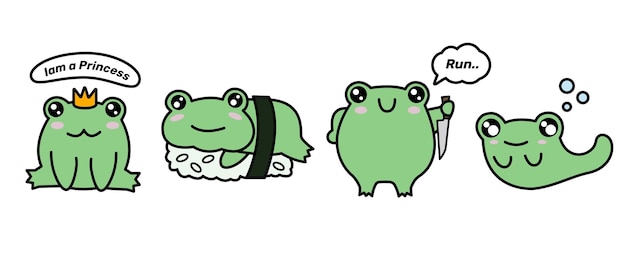 Frog stickers