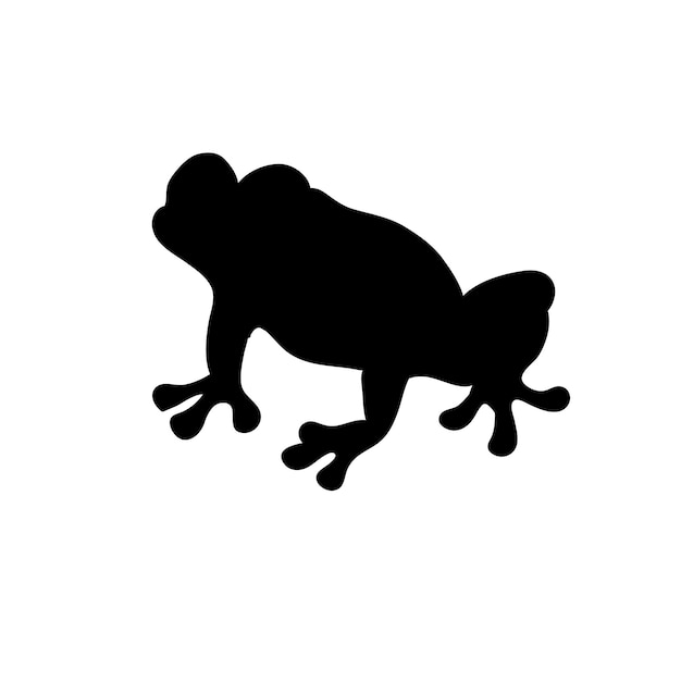 Vector frog svg frogs silhouette vector