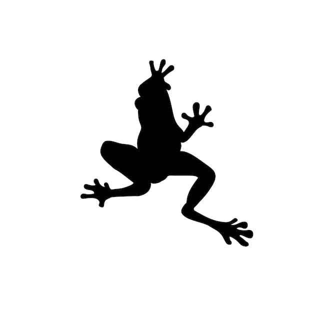 Vector frog svg frogs silhouette vector