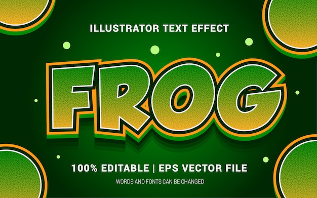 FROG TEXT EFFECTS STYLE