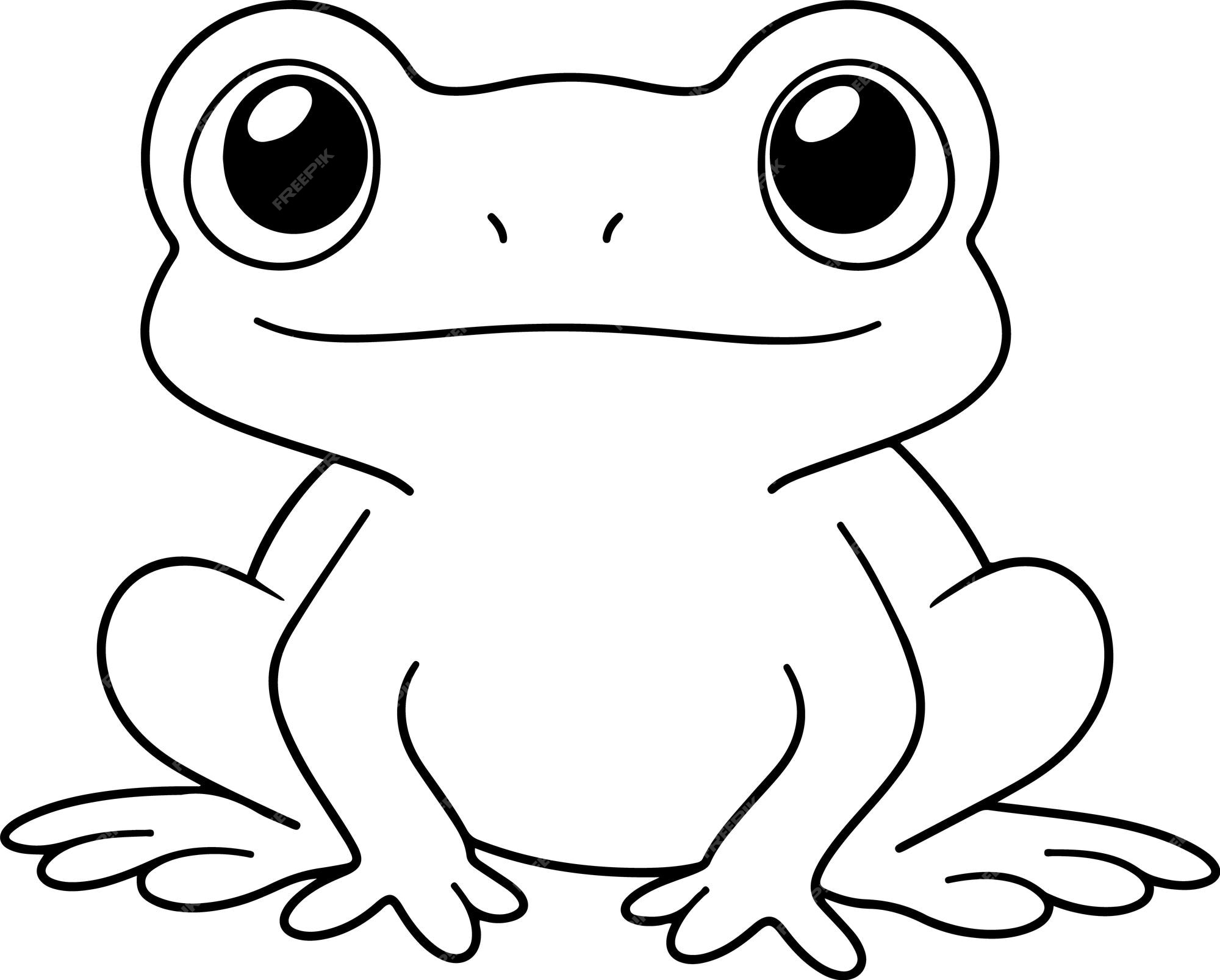 Frog Images Clipart Black And White