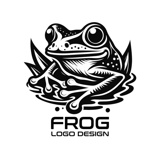 Вектор Дизайн логотипа frog vector