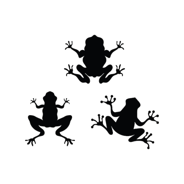 Дизайн шаблона иллюстрации векторного логотипа лягушки