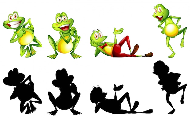 Frogs in four actions