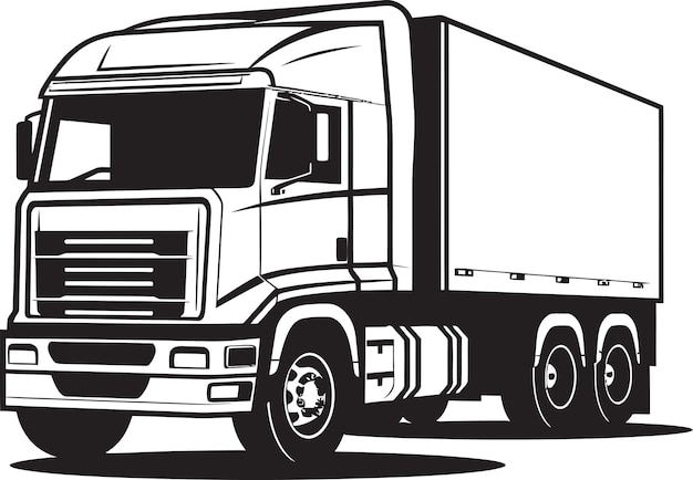 Вектор От пикапов до больших грузовиков - взгляд на различные типы грузова и их топливную эффективность